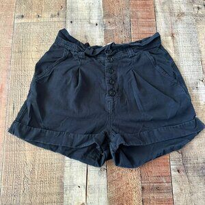 Billabong Womens Black Button-Front Shorts Size 25